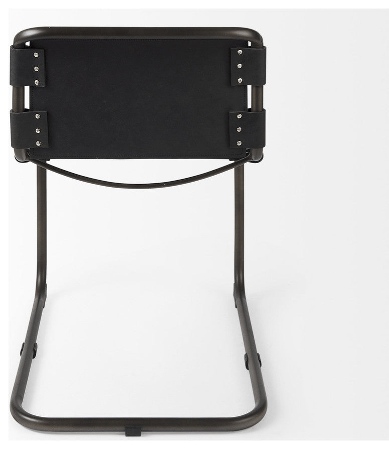 Black Leather Side chair