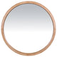 Minimalist Round Wooden Wall Mirror