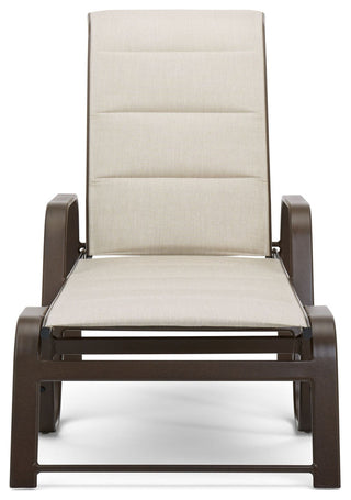 Key West Padded Sling Stacking Adjustable Chaise