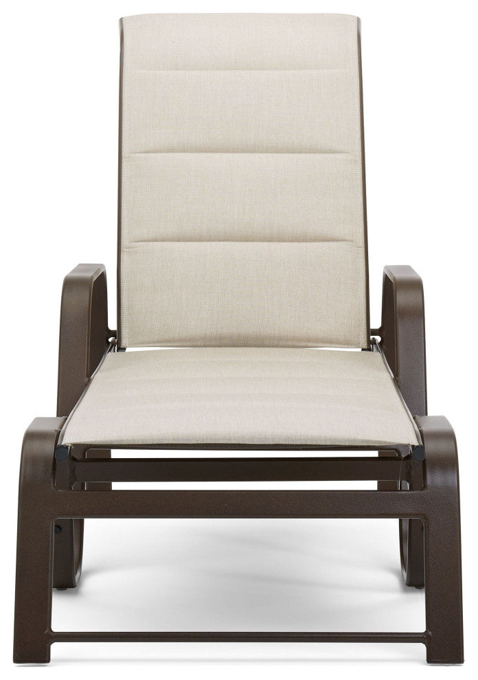 Key West Padded Sling Stacking Adjustable Chaise