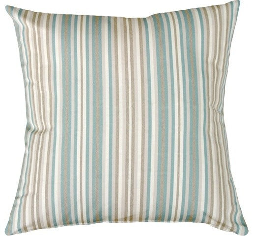 Pillow Decor - Sunbrella Gavin Mist 20 x 20 Outdoor Pillow