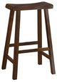 Homelegance Saddleback 29" Height Bar Stools, Cherry, Set of 2