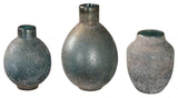 Uttermost Mercede Weathered BlueGreen Vases Set of 3