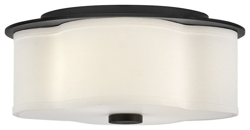 Hinkley Delaney Medium Flush Mount, Black