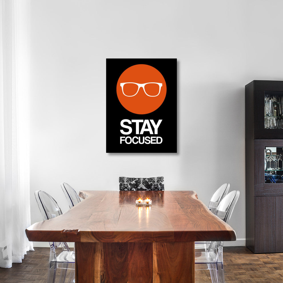 "Stay Focused Circle Poster 2" Fine Art Print