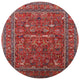 Ahgly Company Indoor Round Mid-Century Modern Area Rugs, 7' Round