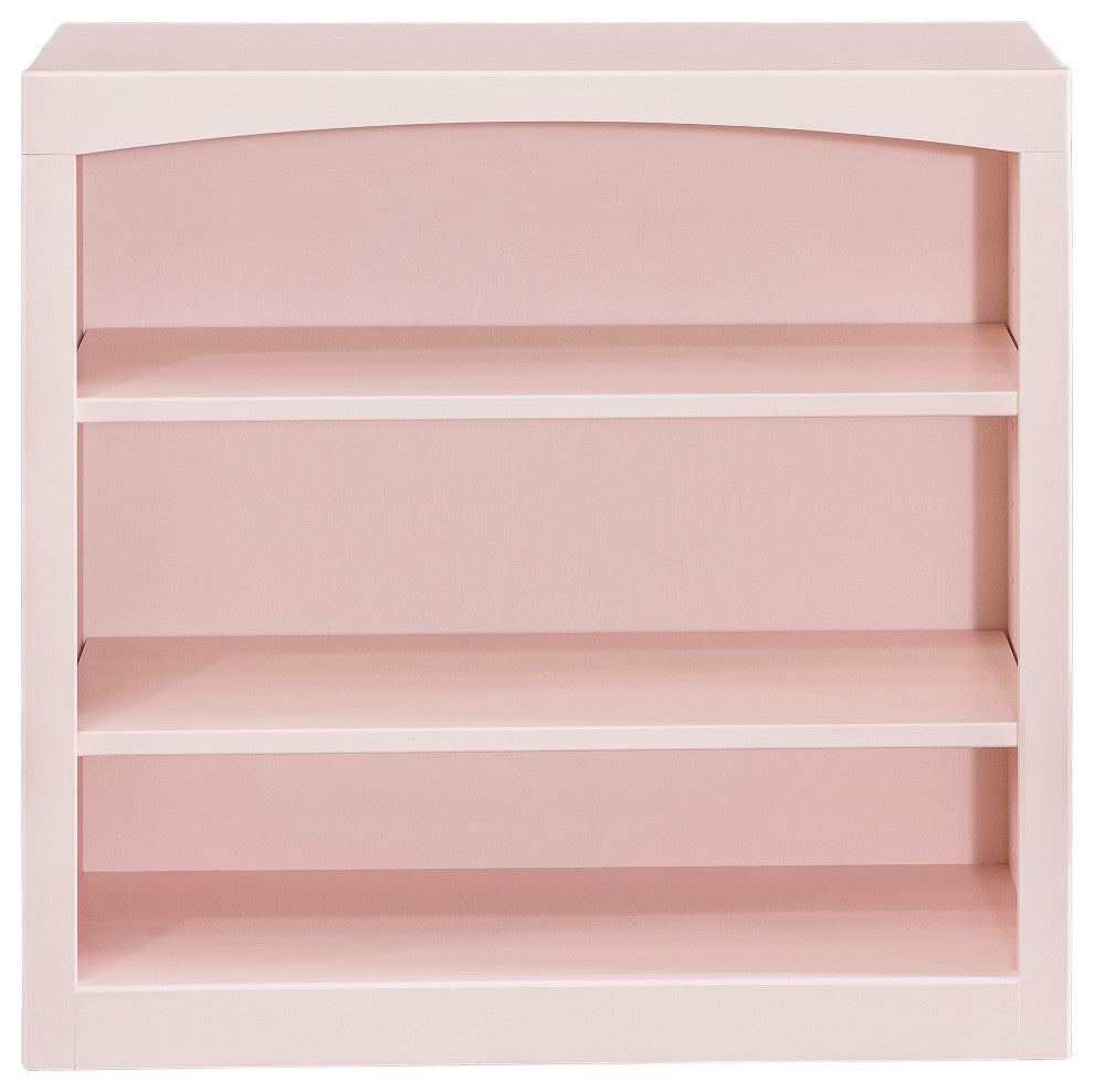 Solid Wood Bookcase, 30"x30", Blush Pink