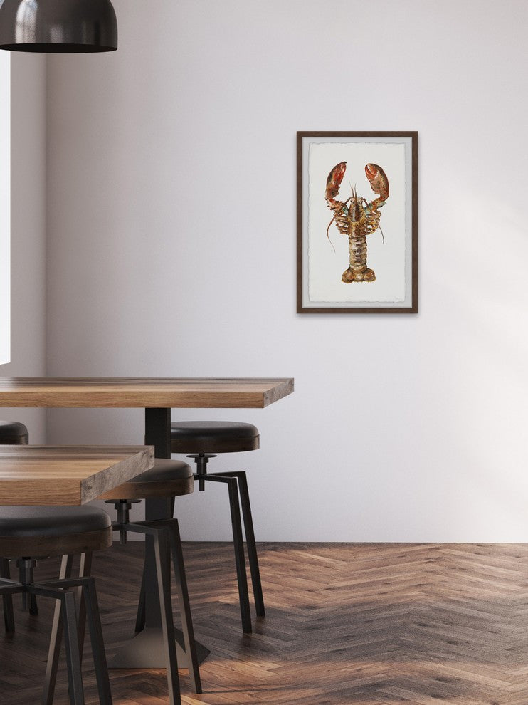 "Mighty Lobster" Framed Painting Print, 16"x24"