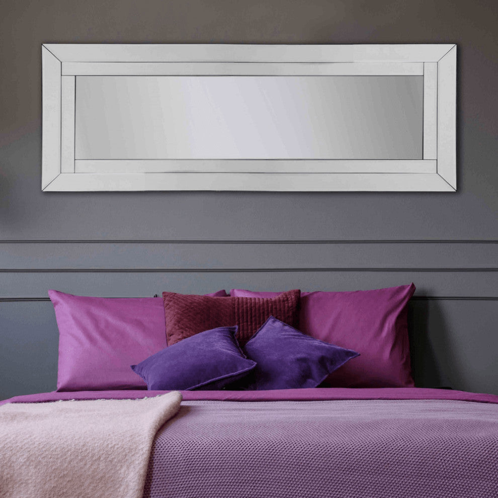 Clear Rectangle Full Length Hanging Glass Mirror