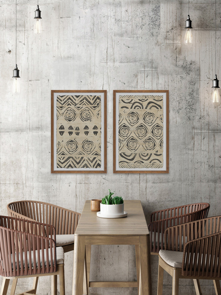 Pattern Bazaar XII Diptych, 40"x30"