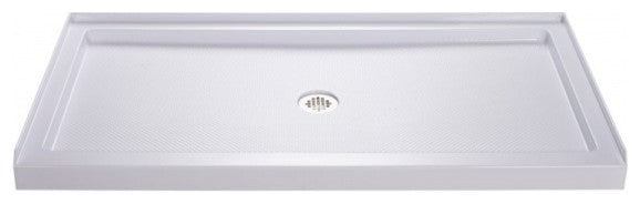 DreamLine SlimLine 32"x60" Base Center Drain and QWALL-3 Shower Backwall Kit