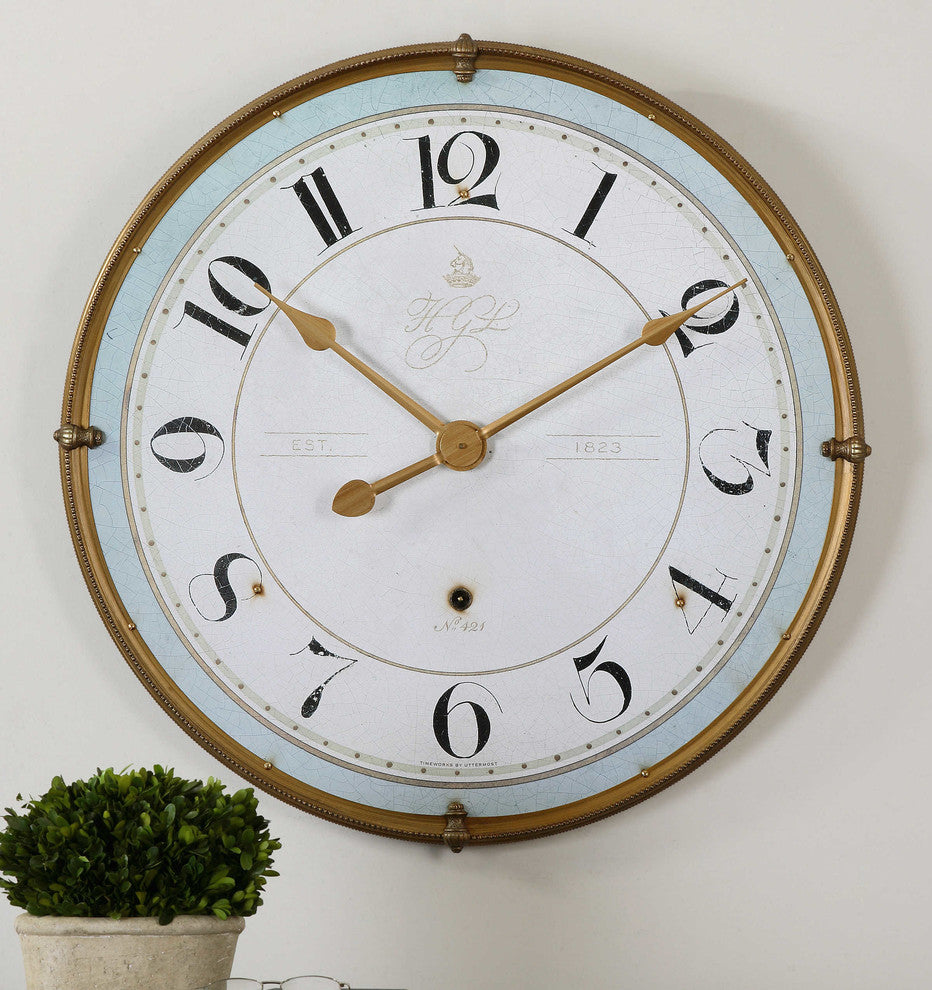 Torriana Wall Clock By Designer John Kowalski