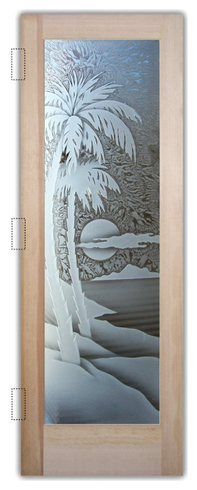 Interior Prehung Door or Interior Slab Door - Palm Sunset - Douglas Fir...