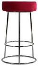 Bodiam Counterstool, Pink Velvet and Chrome, 24"