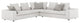 Lucerne Modular Chaise, Ashen Fabric, Ashen Fabric, Set03-3pc