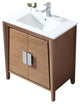 30" Larvotto Light Wheat Modern Bath Vanity, With Medicine Cabinet