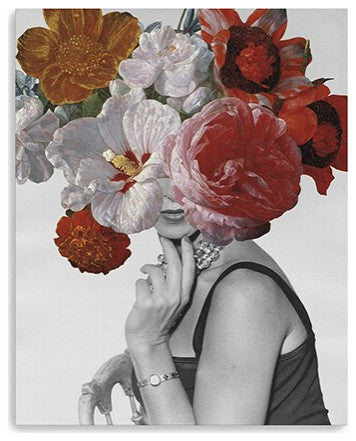 30" Modern and Glamorous Garden Party Canvas Wall Art