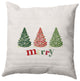 Merry Trees Decorative Throw Pillow, Multi-Traditional, 18"x18"