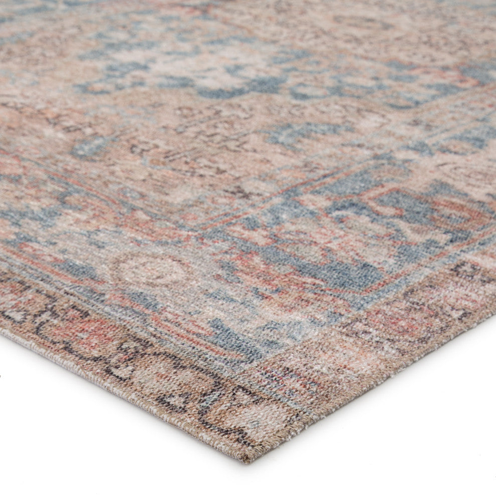Machine Washable Jaipur Living Geonna Medallion Blue/Beige Area Rug, 6'x9'