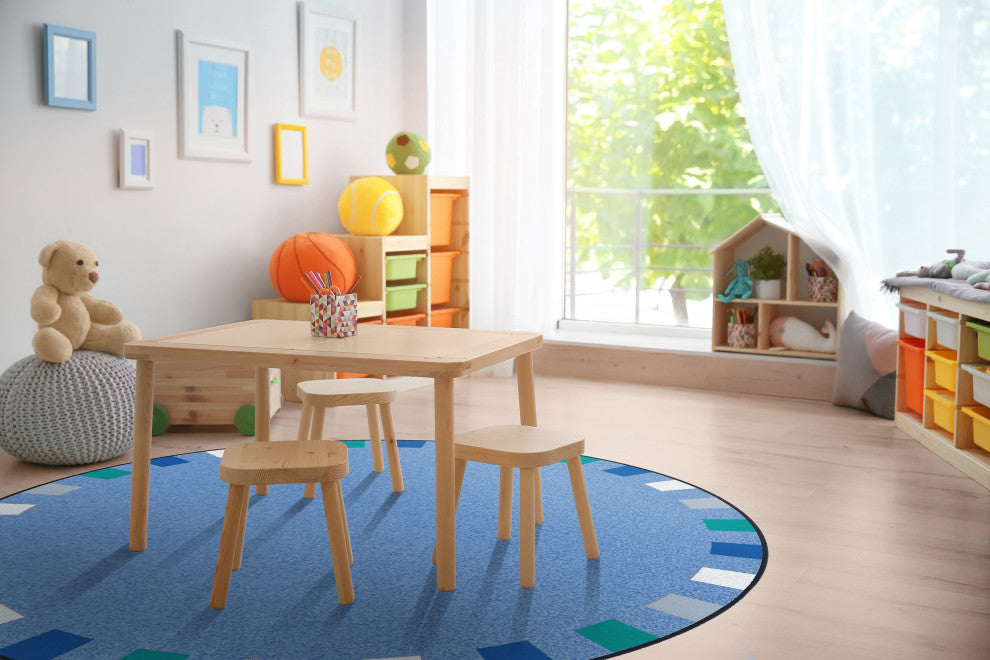 On The Border Rug, Soft, 5'4" Round