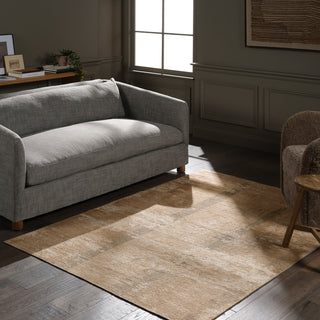 Label J Daere EDA08 Abstract Natural Area Rug, 6'x9'