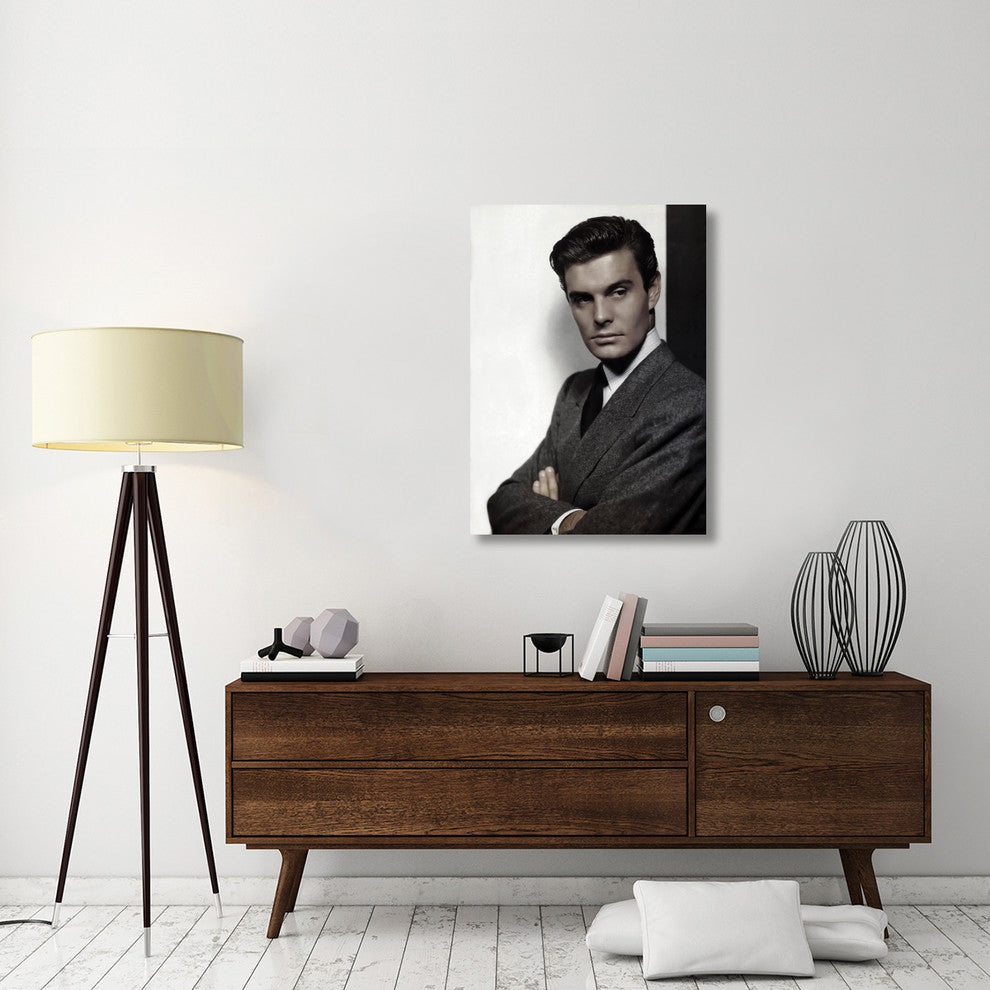 "Louis Jourdan" Stretched Canvas Giclee by Hollywood Photo Archive, 29x40"