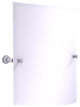 Carolina Frameless Tilt Mirror with Beveled Edge, Matte White