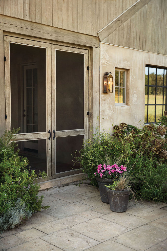 Hinkley Rowley Medium Wall Mount Lantern, Light Antique Brass