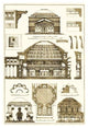 Roman Domical Vaulting - Fine Art Giclee Print 24" x 36"