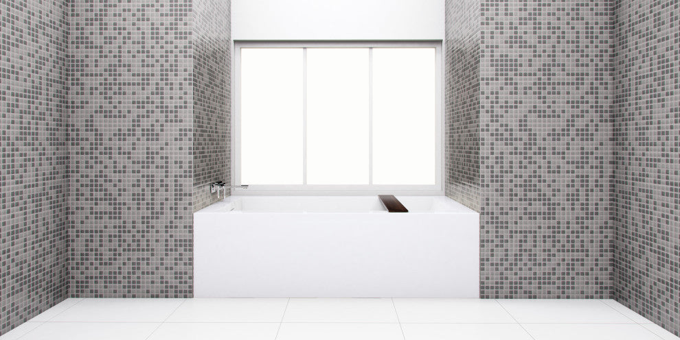 Cube Bath 12 66x32x20, Glossy, Matte Black Overflow
