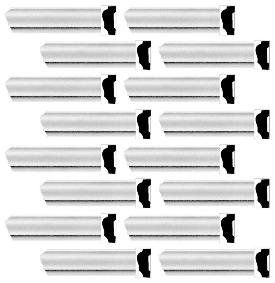 Cornice White Urethane Alison Simple Design 16 Pieces Totaling 1504" Length