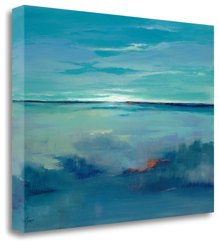 "Blue Ciel" By Victoria Jackson, Giclee Print on Gallery Wrap Canvas