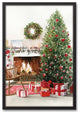 Christmas Morning 21.73x31.73 Black Framed Canvas