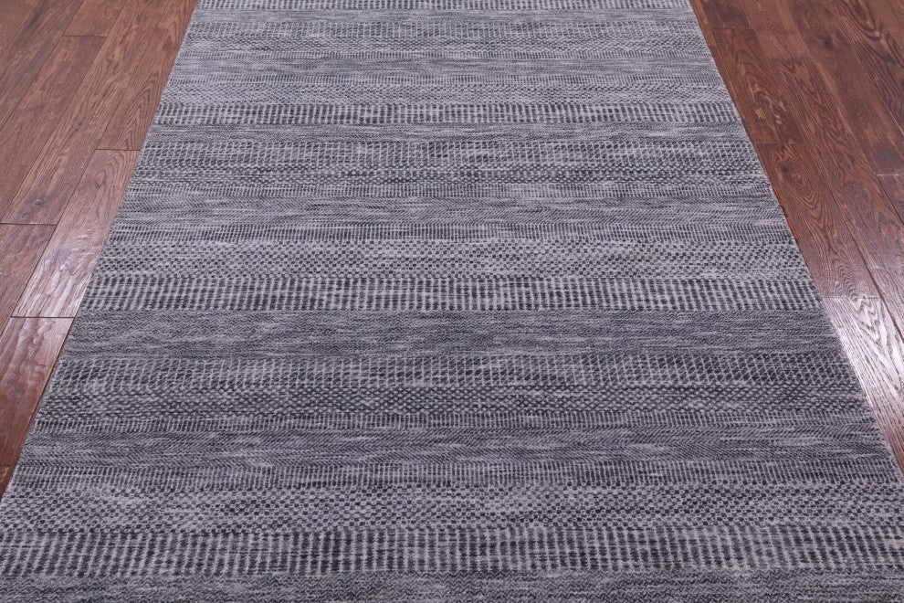 5' 0" X 8' 2" Savannah Grass Wool and Silk Hand-Knotted Rug Q11941