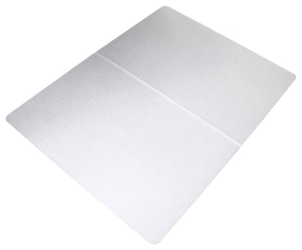 Cleartex Polypropylene Rectangular Foldable Chair Mat for Carpets - 35" x 46"