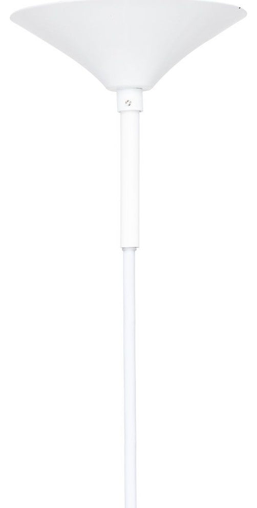 Nuevo Living Karl Lighting Pendant, White Steel Metal, Small, Default Title