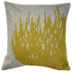 Pillow Decor - Kukamuka Scandinavian Hay Throw Pillow 19x19, Yellow
