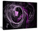 "Billowing Smoke Purple in Black" Abstract Digital Art Canvas Print