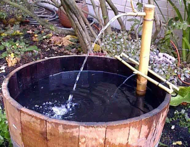 Water Tight Shallow Wine Barrel Planter, 17"h