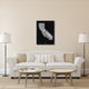 "California Black and White Map" Fine Art Print