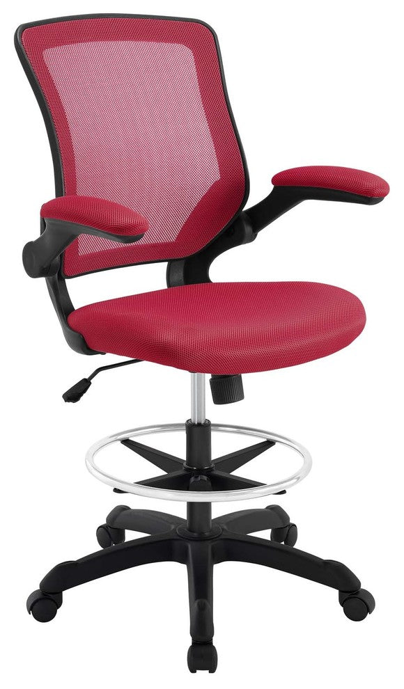 Red Veer Drafting Chair