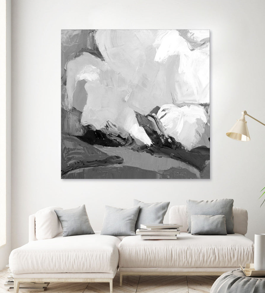 Meadow Vally Fire V1 - 54 x 54 by Julie Devine