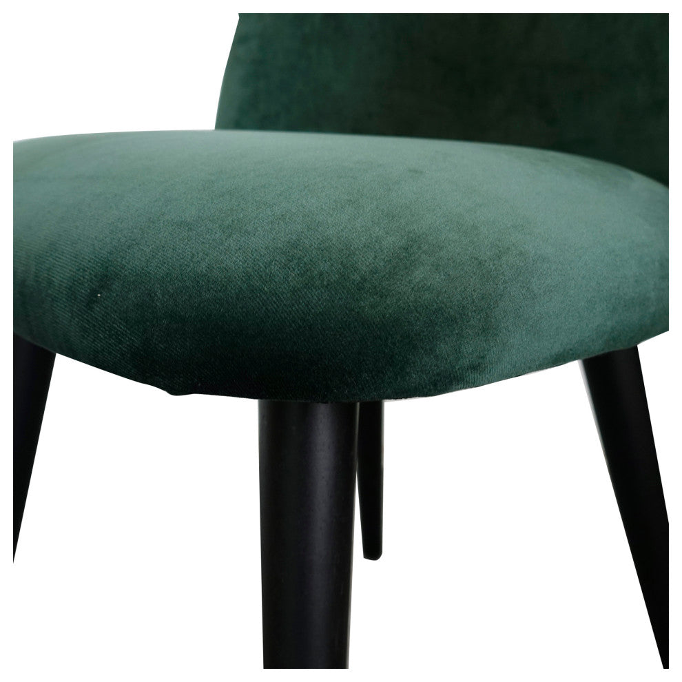 Contemporary Clarissa Dining Chair Green - M2 - Green