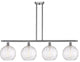 Innovations 516-4I-SN-G1215-10-LED 4 Light Island Light, Brushed Satin Nickel