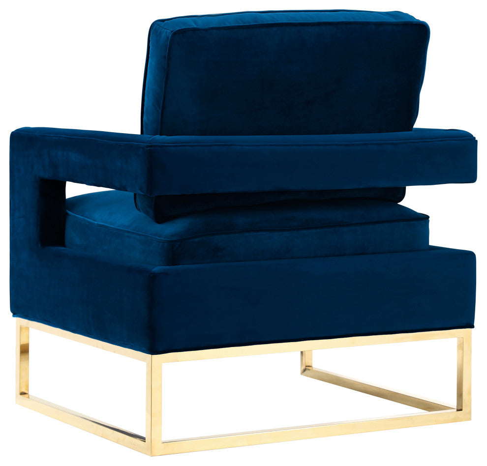 Avery Navy Velvet Chair
