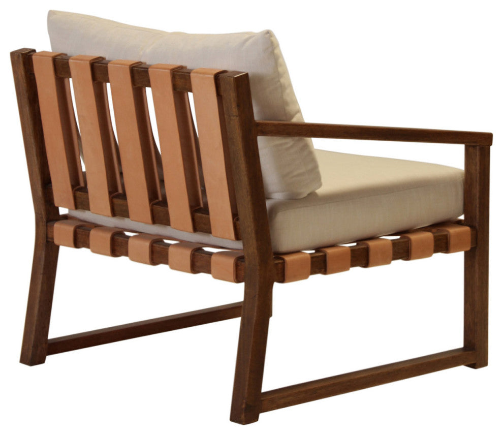 Occasional Chair Peyton, Woven Leather