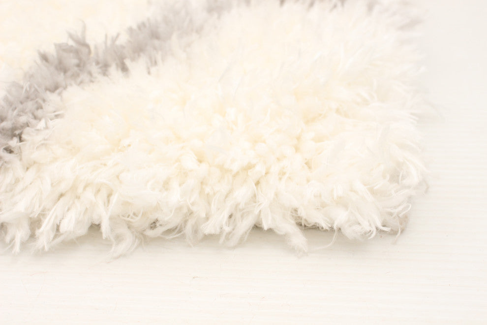 eCarpetGallery Shag Area Rug, Ivory, 6'7" x 9'6"