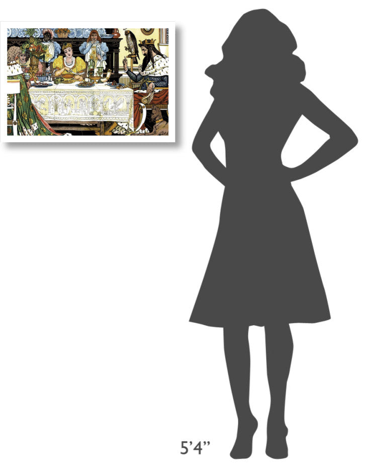"Frog Prince Title Page" Digital Paper Print by Walter Crane, 26"x18"