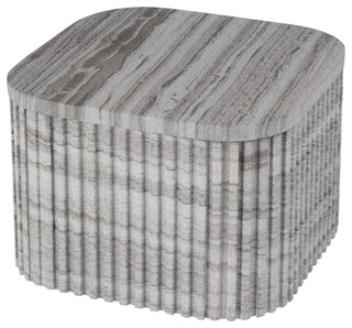 Sylvester 16" W Rectangular Marble Side Table