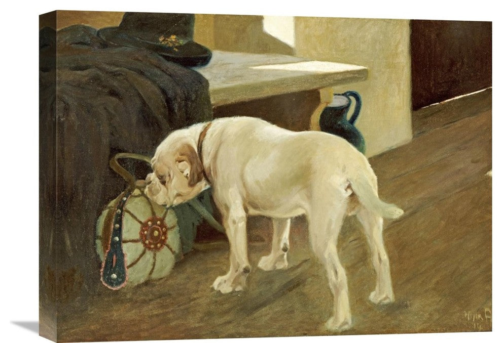 "Study of a Bulldog" Artwork, 22" x 16"